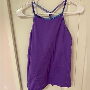 Ivivva purple double layer tank size 14